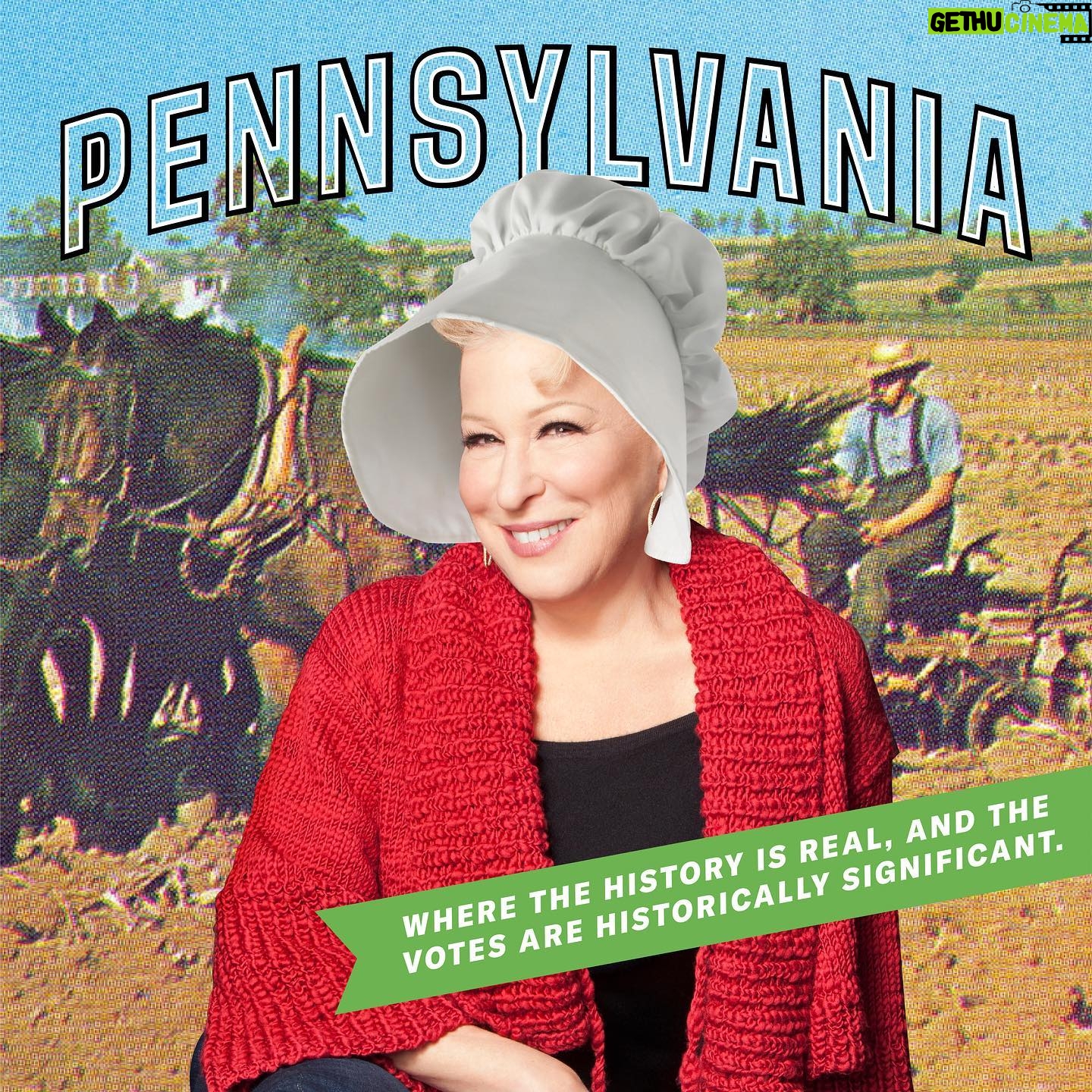 Bette Midler Instagram - PA! You're some of the best farmers in the country. Swipe right to get the dirt on how to make sure your vote is counted and that your ballot isn’t naked! Or visit iwillvote.com to learn more.