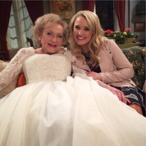 Betty White Instagram - Why am I in a wedding dress?Tune into @youngandhungryseries on Freeform tonight at 8pm to find out!