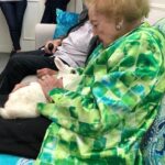 Betty White Instagram - Happy Easter! Happy Spring! Found a picture of Betty chatting with a Bunny on the occasion of her 98th birthday 💜🐰