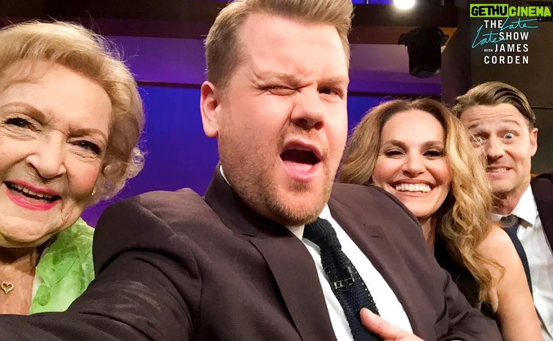 Betty White - 60.3K Likes - A good time was had by all. Tune in tonight! #LateLateShow