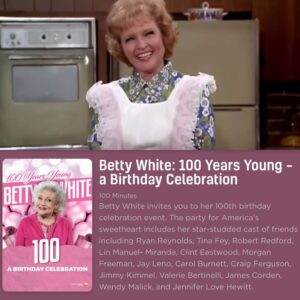 Betty White Instagram - I’m going BIG for my birthday - right to the BIG SCREEN! Get your tickets and join me at the link in my bio. @fathomevents