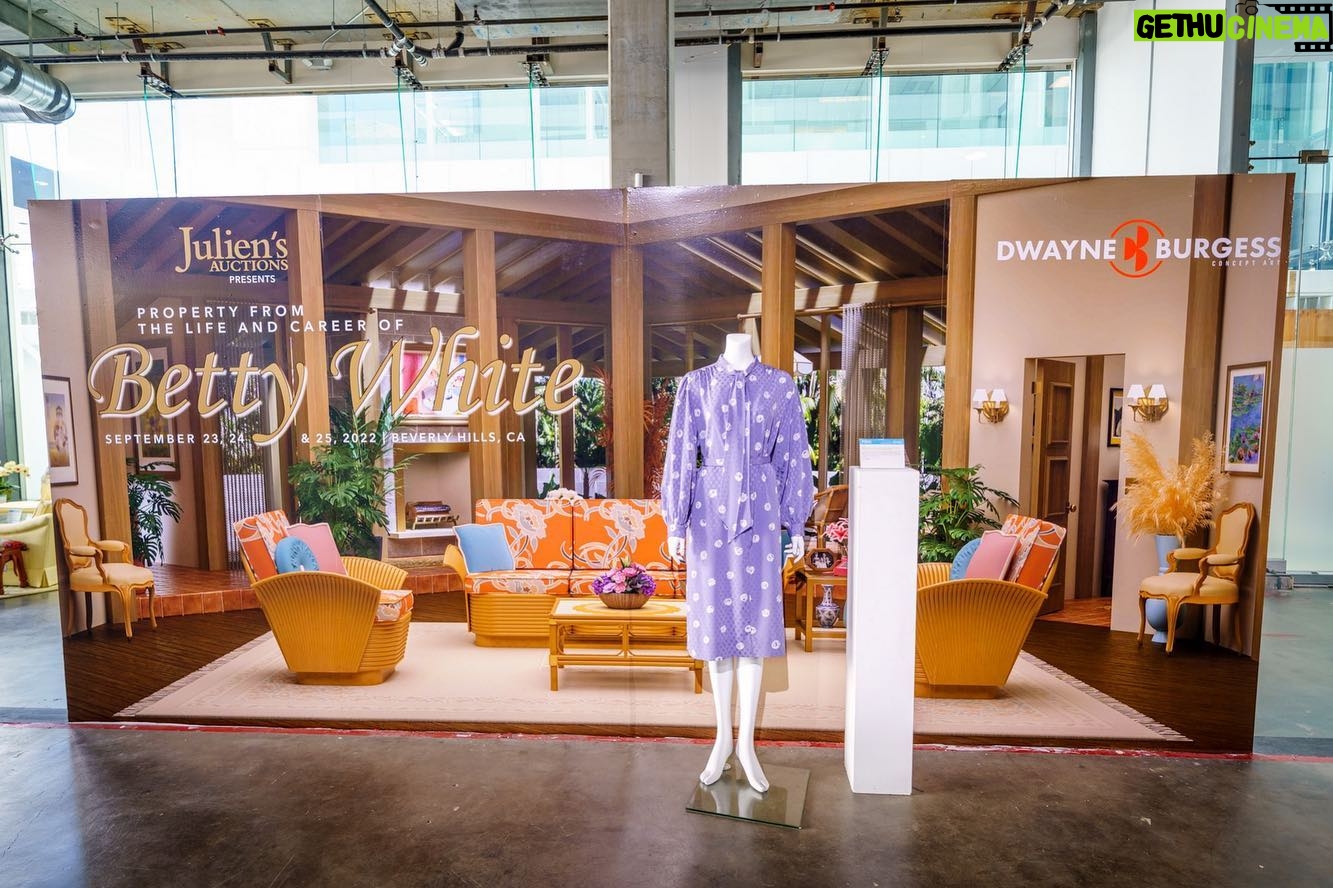 Betty White Instagram - Some photos from Julien’s Auctions Exhibition of The Life and Property of Betty White… if you’re in or around Los Angeles, stop by this week and check it out.
