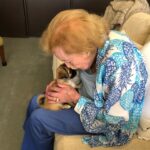 Betty White Instagram – I mentioned in a previous post that after Betty’s beloved golden retriever, Pontiac, passed away she didn’t want to bring another pet into her home because she didn’t want to eventually leave someone behind. But, that didn’t stop her from spending lots of time cuddling fur babies.  Sophie, my 2nd dog, was the official office mascot for quite awhile.  You’ll see how tiring a day can be when you spend it being kissed by Betty White… ❤️🐶