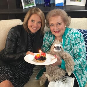Betty White Instagram - No better way to kick off 95 than with a visit from my dear friend, Katie Couric.