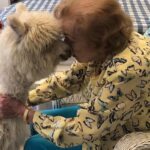 Betty White Instagram – In 2020, Jennifer Love Hewitt arranged for a COVID-safe visit from Whisper and Fable… two adorable alpacas.  It was a truly magical day. @littlehorseontheprairie