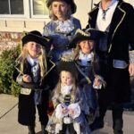 Beverley Mitchell Instagram – Yo, Ho, Yo, Ho a pirates life for me! What a fun night! Loved getting to wear family costumes from @chasingfireflies and not sure how many more years I can get away with it but last night was pretty fun!! And I think the costume fits Mayzie perfectly! She sought treasure and boy did she find it!  #happyhalloween #chasingfireflies #familycostume