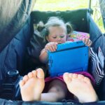 Beverley Mitchell Instagram – Being on the soccer field ALL day is tough business! Thank goodness for @littlemissmayzie room on wheels! Complete with entertainment, snacks, and refreshments! Wish I could crawl in to! @keenzstrollerwagons #soccerislife #soccermom