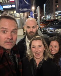 Beverley Mitchell Instagram - What happens when you let us out in the wild?? Crazy things I tell you! Even ran into some old friends! @realbarrywatson @mackrosman @unrealfehr #7thheaven #wbfamily #camdenkids