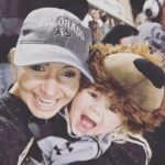 Beverley Mitchell Instagram – We OG @cubuffs fans over here and so much fun staying up late to watch the showdown! @huttshuddle was all in #gobuffaloes #cubuffs @deionsanders