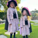 Beverley Mitchell Instagram - Happy October! It’s time for the spooky season celebrations to begin 👻 @beverleymitchell ‘s little ones are Halloween ready in our cute witch costumes! 🎃 #chasingfireflies #halloween #halloweencostume #witchcostume #matchingcostumes #cutecostume