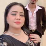 Bharti Singh Instagram - Main screen vali hu…tu kitab vala hai 📖 ❤️ Styled by - @harshalds Jewellery - @the_jewel_gallery