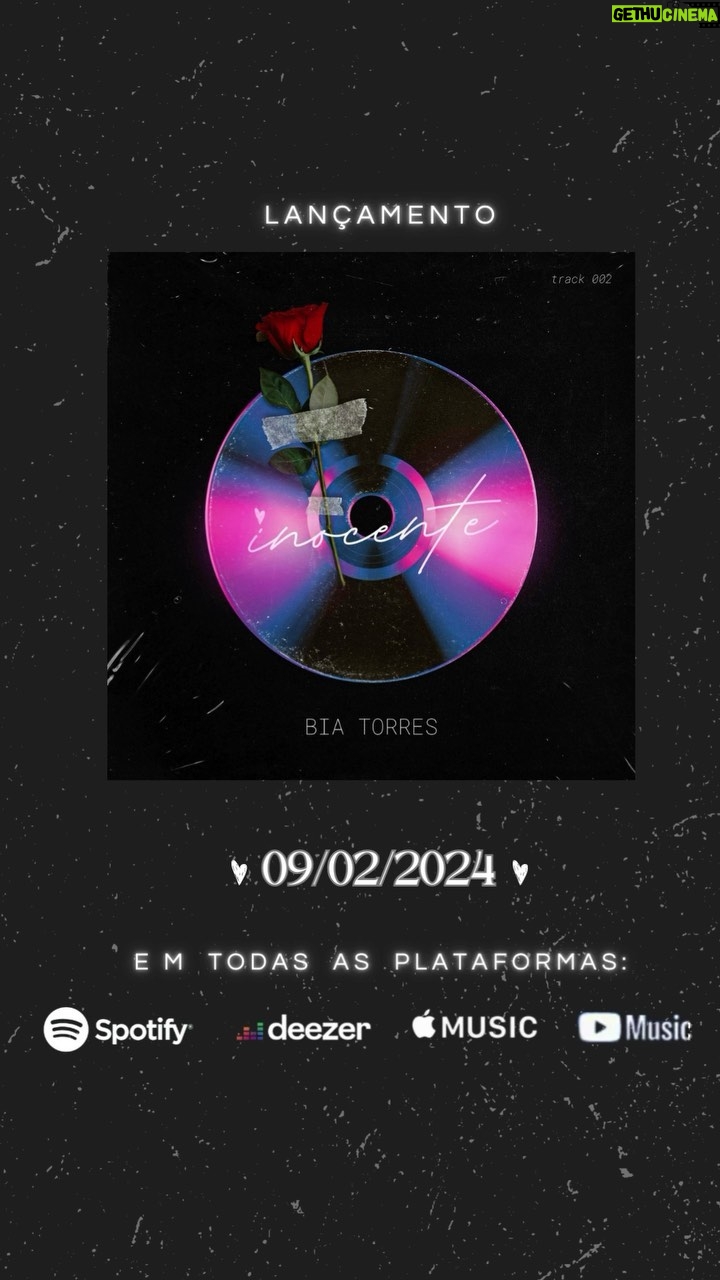 Bia Torres Instagram - INOCENTE - 09.02 (track 002) 🥀💿 Muito ansiosa pra vocês conhecerem essa! É de longe uma das minhas favoritas, pela letra, pela melodia, pelo significado, o conjunto todo da obra! Muito especial pra mim ✨