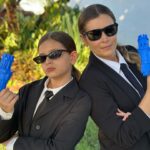 Bianca Castanho Instagram – Men In Black 😎☠️👽👻 #MIB #halloween2023 #halloweencostume #trickortreat #momanddaughter