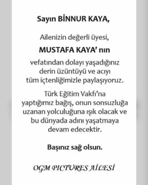 Binnur Kaya Instagram - Sıcağı sıcağına elim gitmedi,yazamadım...Arayan soran,paylaşan,yalnız bırakmayan herkese,tüm dostlara...ailem adına da sonsuz teşekkürlerimizle...Var olun...