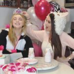 Blair Fowler Instagram - Crowning the birthday girl on her super sweet sixteen (who remembers that show???) @alexalosey Thank you for being such a great friend and always bringing me Subway chocolate chip cookies 👑🎈🎂 📷: @caspar_lee