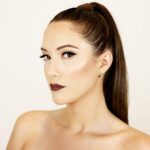 Blair Fowler Instagram - Loving this vampy makeup look.. and it was super quick because the thing that takes the most time is the lips! You can see this look in action on my vlog that just went up! Link in my bio ✨☝🏼💋 #FOTD (face of the day!) Let me know what you think! Eyes 👀 • @lauramercier Eye Base in "Flax" • @urbandecaycosmetics Decay Naked Ultimate Basics Palette used "pre game" as an all over base, then "faith" as my transitional shade, "lockout" in the crease, on the lid and smudged on the lower lash line) • @katvondbeauty Tattoo Eyeliner in "Perversion" • @rimmellondon Shake It First Clump Free Mascara • @kissproducts Lashes in "Poise" • @duoadhesive Lash Glue Brows 🐛 • @benefitcosmetics Ka-Brow Cream-Gel Brow Color in "#3" •@Nyx Eyebrow Marker in "Deep" • @benefitcosmetics Ready, Set, Brow Invisible Setting Gel Lips 💋 • @kyliecosmetics Lip Kit in "Love Bite" Face 👩🏻 • @toofaced Hangover Rx Primer (also used as a setting spray after) • @katvondbeauty Lock It Foundation • @tartecosmetics Shape Tape Concealer (under eyes only) • @cledepeaubeauteus Concealer (on blemishes) • @lauramercier Secret Under Eye Brightening Powder (under eyes only) • @lauramercier Translucent Powder (to set the rest of my face) • @smashboxcosmetics contour palette • @wetnwildbeauty Coloricon Blush in "Mellow Wine" • @anastasiabeverlyhills Glow Kit (I used summer and Moonstone) Earringss are @houseofharlow1960