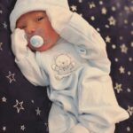 Blair Fowler Instagram - My precious nephew and godson has arrived. He’s absolutely perfect 💙 I am so proud of how quickly @missellefowler and @alexgoot have stepped into the roles of parenthood. They’re the best mama and dad that this baby boy could have ever hoped for. He also loves his babbi (pacifier) as much as his Auntie Blair did. I love you sweet James Alexander Goot. I will forever protect and cherish you. #EllexBaby