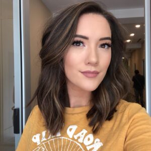 Blair Fowler Instagram - 2 months after I impulsively cut 11 inches of my own hair off (link in bio if you haven’t seen me have a mini panic attack mid snip), I finally got it professionally cut and colored! It’s been over a decade with long hair, but I’m loving this new look! Thank you so much @alynnatilley for this gorgeous cut and color. What do you guys think? Do you like the short or long hair better on me? ✨💇🏻‍♀️💕