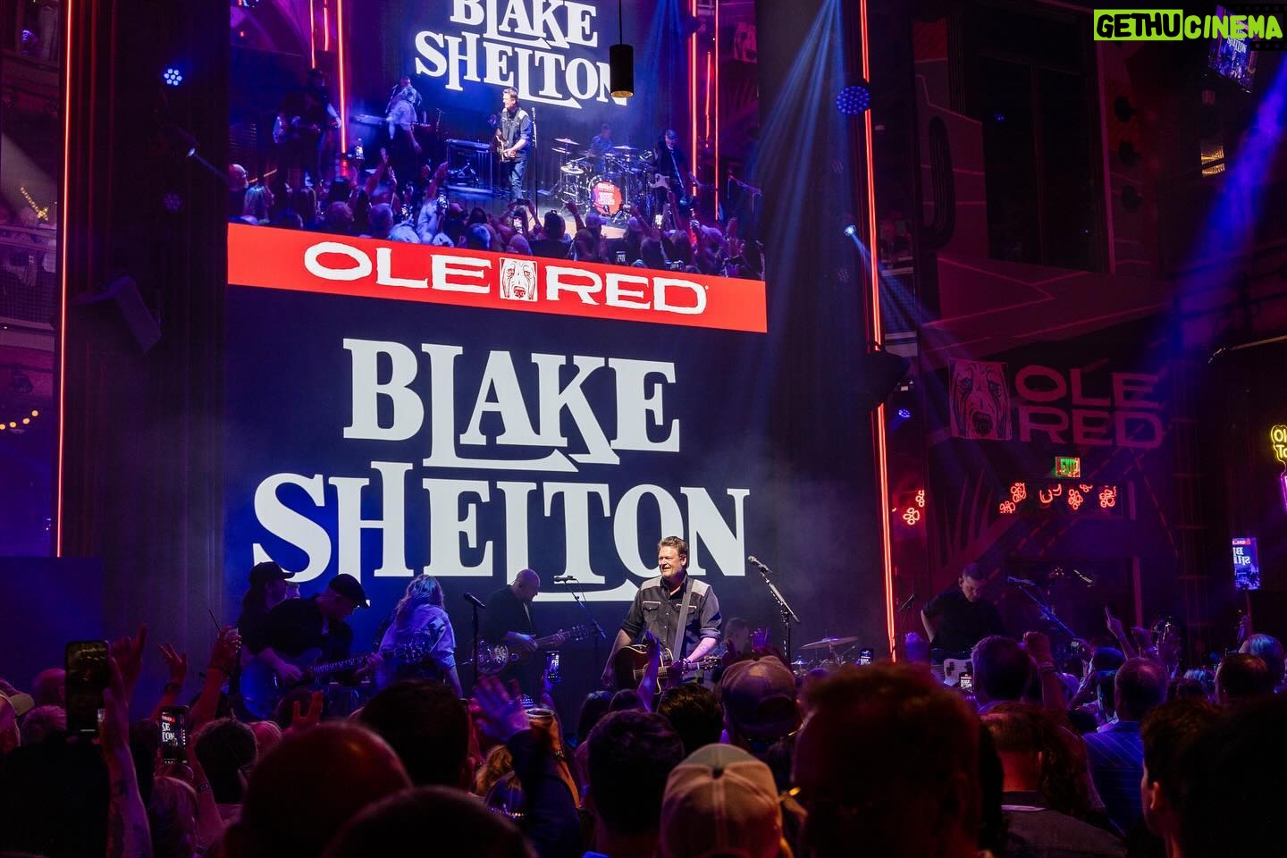 Blake Shelton Instagram - Ole Red Las Vegas Grand Opening Night 2 ✅ It's official!!!! Thank y'all for coming out and showing some love to the newest member of the @olered family these past couple days.. Vegas get your asses down to @olered if you haven't already!!!!!