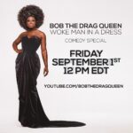 Bob the Drag Queen Instagram - Tomorrow my I will be releasing my comedy special. 📸: Albert Sanchez 👗: @gisforgodoy 💇🏿‍♀️: @wigsandgrace