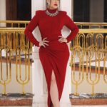Boussy Instagram - ❤️❤️ MUA: @dinaelkasheff Hair: @haithamdahab00 Dress: @alexandrevauthier Shoes: @louboutinworld Photo: @ibrahim_el_atta