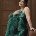 Boussy Instagram - 🎄🎄 MUA: @dinaelkasheff Hair: @haithamdahab00 Dress: @tallermarmo Shoes: @louboutinworld Photo: @ibrahim_el_atta