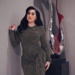 Boussy Instagram - 🪩🪩 MUA: @dinaelkasheff Hair: @haithamdahab00 Dress: @alexandrevauthier Shoes: @louboutinworld Photo: @ibrahim_el_atta