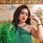 Boussy Instagram – 🦚🦚

Dress: @styleme.2019 
Shoes: @aminamuaddiofficial 
Hair: @shreframadan 
MUA: by me
Photo: @ibrahim_el_atta