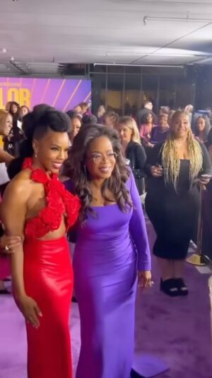 Brandee Evans Instagram - #TheColorPurple premiere was a memory I’ll cherish for life! Whewwww we had a time!!💜
