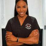 Brandee Evans Instagram - ***AVAILABLE NOW on Shop.BrandeeEvans.com*** Hey y’all! November is #CaregiverAppreciation month! What do you all think about my new “Caregiver Strong” scrubs? Yes they have stretch in them so they are super comfy! Let me know if you’d like me to offer these for the holidays! Love, Brandee & Momma 🫶🏾 #Caregiver #CaregiverStrong #MultipleSclerosis #Alzheimers