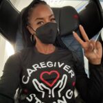 Brandee Evans Instagram - Have y’all purchased yourself/your loved one a #CaregiverStrong shirt? Shop.BrandeeEvans.com The long sleeve ones are wonderful for traveling. 🤗 And if you can’t support it’s okay, just call/text a caregiver you know this week and encourage them. Trust me when I tell you, they need the encouragement. Cause chilllleeee, just as I was posting this I received a text that my home now has NO electricity in momma’s room. Yes, that means her medical bed won’t work. My nerves…🧘🏾‍♀️ Lord the flight just took off. It’s always something in caregiving. But we’ve got this! 🫶🏾 Deep breath… all will be well. #Caregiving #MultipleSclerosis #Alzheimers
