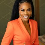 Brandee Evans Instagram - I had an amazing time speaking about caregiving with the @televisionacademyfoundation today. As a caregiver for my momma & member of the @caringacrossgen #CreativeCareCouncil this means so much to me. I wore orange in honor of my momma & #MultipleSclerosis 🧡 Thanks for having me! Let’s rewrite the narrative and empower caregivers everywhere. #EmpowerCaregivers #ChangeTheStory #PowerofTV #TelevisionAcademyFoundation #CaregiverStrong #Caregiving Photographer @kellybalch Makeup @hotlikefirre Stylist @ryanisstyle Hair @hairbysashamari Jewelry @lisanikjewelry Brows @alleyezongg Skin @the_atlanta_aesthetician