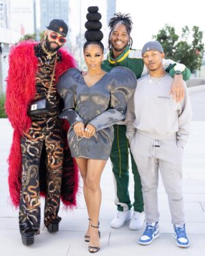 Brandee Evans Instagram - Today was magical!!! Thank you so so much for having me host your second annual @naacpimageawards fashion show. 

Photographer @kellybalch 

Stylist @mickeyboooom 

Hair @stylesbydavonte
(I drew a bootleg pic and he created magic. See last slide) 

Makeup @hotlikefirre 

Dress @annakikiofficial 

Shoes @gedebe 

Jewelry @shopmiraco

#Braids #NaturalHair #naacpimageawards #Naacp