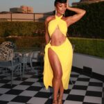 Brandee Evans Instagram - Thank you #NewOrleans 😘💛 #EssenceFest Hair @hairbysashamari Stylist @ashleyseanthomas Shoes @giuseppezanotti Makeup @yanneekbrinson_ Nails @angel_nailsla