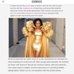 Brandee Evans Instagram - Thank you @essence @dominiquebfluker 🫶🏾🤗 #AbsAreBuiltInTheKitchen