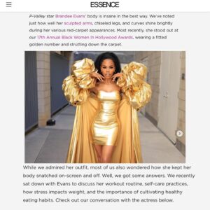 Brandee Evans Instagram - Thank you @essence @dominiquebfluker 🫶🏾🤗
#AbsAreBuiltInTheKitchen