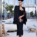Brandee Evans Instagram - Thank you @aafca awards 🖤 📸 @kellybalch Fashion stylist: @mickeyboooom Outfit: @jovanalouis Jewelry/Bag: @alexisbittar Shoes: @nalebe_official Hair: @stylesbydavonte Makeup: @hotlikefirre Nails: @angel_nailsla Skin: @the_atlanta_aesthetician #AAFCA #AAFCAawards #Pvalley #NaturalHair #naturalhairstyles