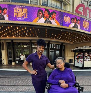 Brandee Evans Instagram - Girl’s day was a blast.  Thanks for joining us cousin @theadoverheels! 🫶🏾

PS. My momma told me to tell y’all to go see @thecolorpurple. She loved it! It was my second time seeing it and I still wanna see it again. 

#TheColorPurple #MultipleSclerosis #Alzheimers

Thank you @mobilityworks for the amazing 🚐