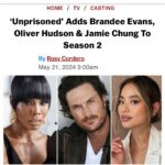 Brandee Evans Instagram - 🥹🙏🏾 Dreams come true! I am just so happy! I love this show so much! Thank you @kerrywashington @theyvetteleebowser @tracymcmillan @hulu @simpsonstreet and EVERYONE involved! I’m so excited for y’all to meet “Ava!” See ya on July 17th on @hulu 😉 #Unprisoned