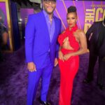 Brandee Evans Instagram - Flashback Friday to “The Color Purple” Premiere on Wednesday. I needed 2 days to process how amazing everything was. WHAT A MOVIE… WHAT A NIGHT!!! @tasiasword & @daniebb3 I’m so thankful to you both for the invite. 🥹🙏🏾 @joeyharrisinc thanks for being my date. We have memories for life after this one! lol Y’all this movie is a MUST SEE! Congratulations @blitzambassador! You did it!!! Congratulations to everyone involved in this amazing hit! 🫶🏾💜 📸Photographer @sonejr Fashion stylist: @mickeyboooom Makeup @hotlikefirre Hair @stylesbydavonte Tailoring @studiounbiased Dress: @albinadyla Shoes: @nalebe_official Earrings: @nadrijewelry Skin @the_atlanta_aesthetician #TheColorPurple #FlashbackFriday