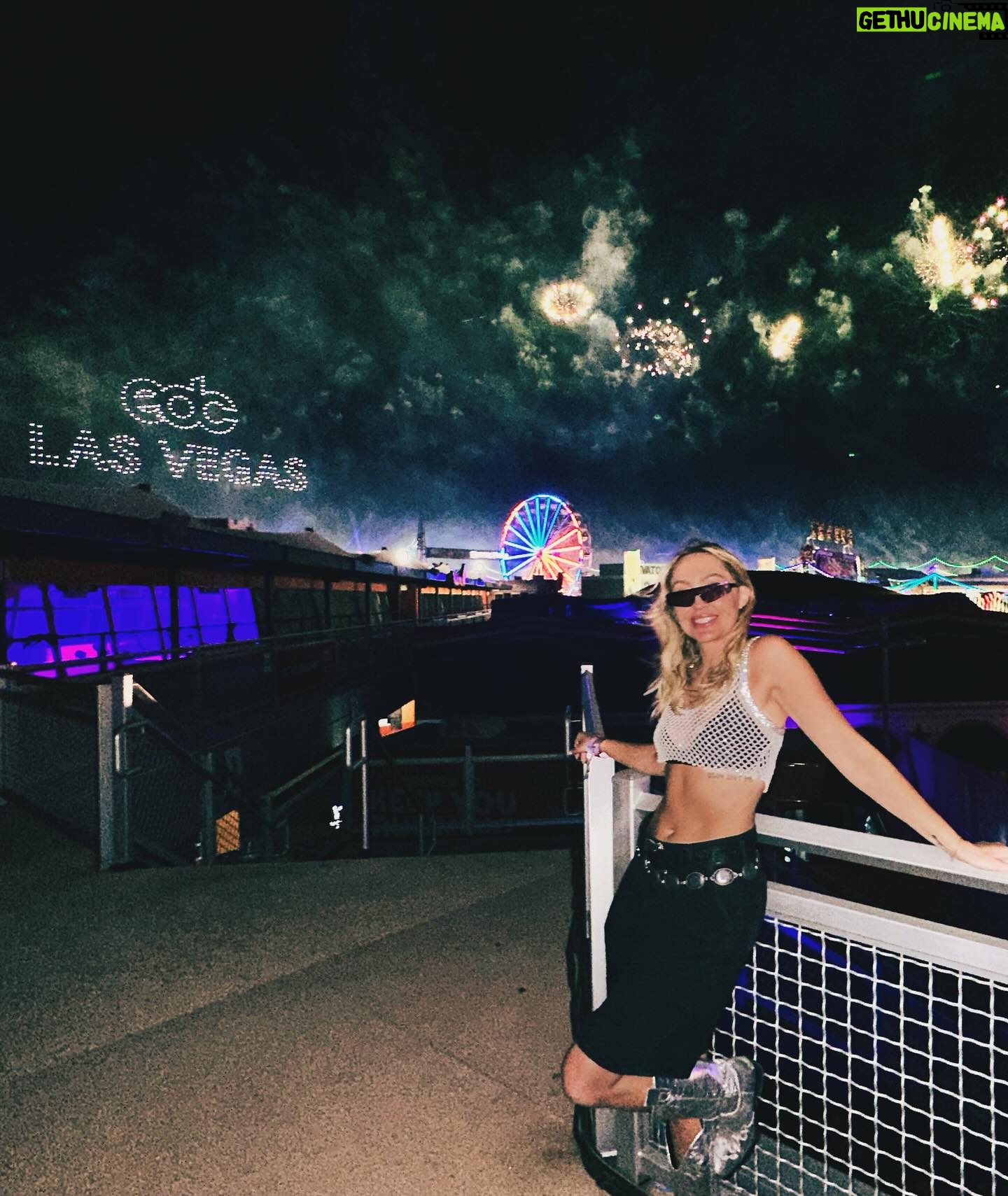 Brandi Cyrus - 3 Likes - MY FIRST EDC 🥹🥹 What a magical place!!!! Thank you to everyone that crammed into the YEEDC saloon to dance with me!! SoOoO much love at @edc_lasvegas and I can’t wait to come back ❤️🔥❤️🔥❤️🔥