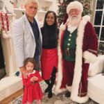 Brandi Runnels Instagram - Merry Christmas from the Rhodes and Santa... get to bed early tonight kids he's already making his rounds!