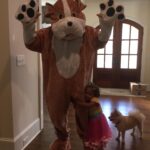 Brandi Runnels Instagram - "Just add a little fancy...and voila life's fantastique...." 👑 Fancy Nancy, her bestie Bree and a couple of dogs that don't really belong 😂👻🎃 #happyhalloween