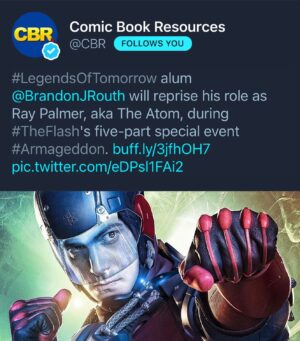 Brandon Routh Instagram - Very excited to have #RayPalmer & #TheATOM return to #TheFlash!

Grateful to the @cwtheflash family for having me take part once again!
❤️🙏🏼😄

And you can expect some new & epic
⚡️& ⚛️ action!