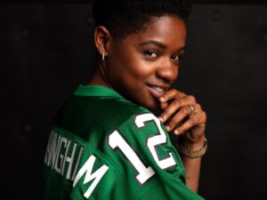 Bre-Z Instagram - HOMETEAM. 🦅
-
Such an honor to be photographed by @jonathanmannion and to be chosen to represent the city that birthed me @philadelphiaeagles Thank you 🫶🏾
-
@mitchellandness X @nfl 
-
S/O @rcunninghamng the legend.