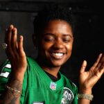 Bre-Z Instagram - HOMETEAM. 🦅 - Such an honor to be photographed by @jonathanmannion and to be chosen to represent the city that birthed me @philadelphiaeagles Thank you 🫶🏾 - @mitchellandness X @nfl - S/O @rcunninghamng the legend.