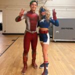 Brec Bassinger Instagram - Stargirl is suited up again. 💛⭐️ (Thanks Titans for letting me crash) Xo.