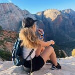 Brec Bassinger Instagram - No sandwiches were harmed in the hiking of Angel’s Landing Xo. Okay