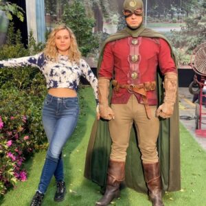 Brec Bassinger Instagram - I think Edna should rethink capes. 🤷🏼‍♀️ 
Alex you are amazing and I’m so happy the world can finally celebrate you as Dr. Mcnider 🤩 
Xo.