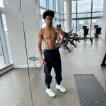 Brett Gray Instagram - Getting there…. Still a ways to go to get to my goal but really proud of myself. I been working HARD yall… I wasn’t even gonna post this especially the second slide cuz I honestly hated how small I was and undefined. I always felt skinny fat and weird about my body, hated taking my shirt off and just wasn’t confident, when I did a shirtless scene in on my block I had so much anxiety putting that on film forever, but that’s all changing every week. Imma have my first shirt off summer this year I mean that lol 🥹 I appreciate you @naeemturner_ the last 3 months been so difficult but super fulfilling thank you @scoutedbyerrol for introducing us. We still got 100 days til summer so let’s get it 💪🏾 if you struggling being consistent just keep GOING even when you don’t want to just do it because u deserve to love everything about yourself. You can do it